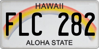 HI license plate FLC282