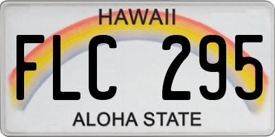 HI license plate FLC295
