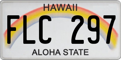 HI license plate FLC297