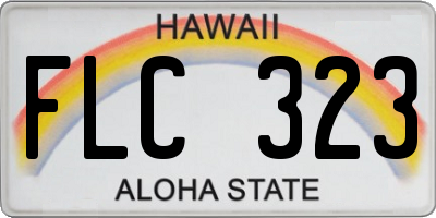 HI license plate FLC323