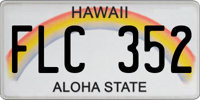 HI license plate FLC352