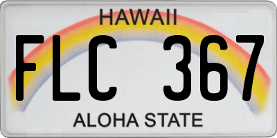 HI license plate FLC367