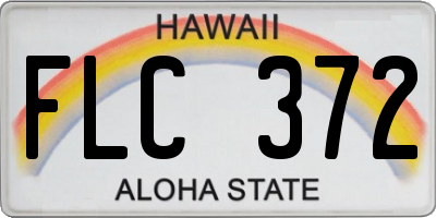 HI license plate FLC372