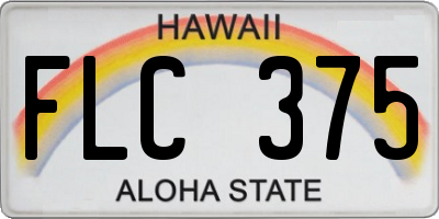HI license plate FLC375