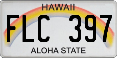 HI license plate FLC397