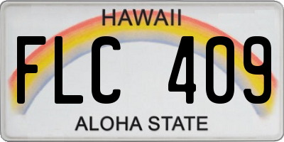 HI license plate FLC409