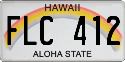 HI license plate FLC412