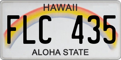 HI license plate FLC435