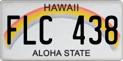 HI license plate FLC438