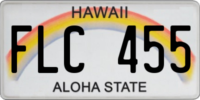 HI license plate FLC455