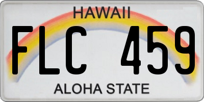 HI license plate FLC459