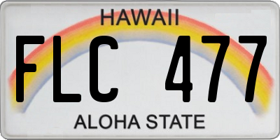 HI license plate FLC477