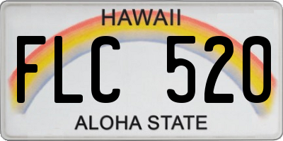 HI license plate FLC520