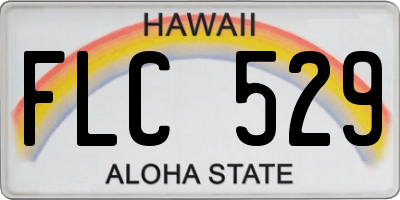 HI license plate FLC529