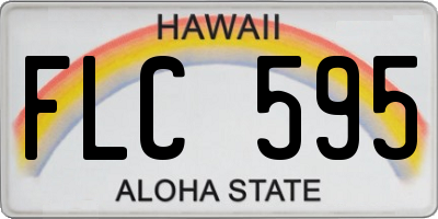 HI license plate FLC595
