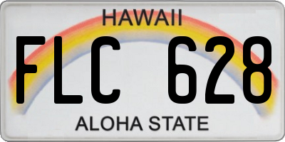 HI license plate FLC628