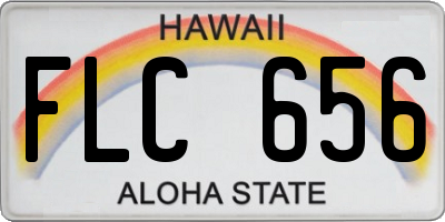 HI license plate FLC656