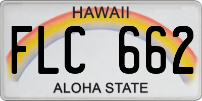 HI license plate FLC662