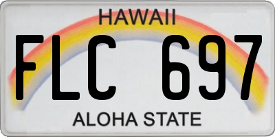 HI license plate FLC697