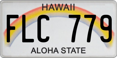 HI license plate FLC779