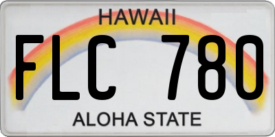 HI license plate FLC780