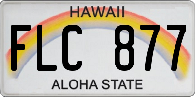 HI license plate FLC877