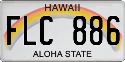 HI license plate FLC886