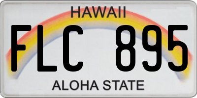 HI license plate FLC895