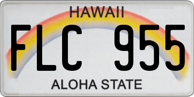 HI license plate FLC955
