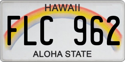 HI license plate FLC962