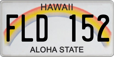 HI license plate FLD152