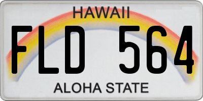 HI license plate FLD564