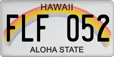 HI license plate FLF052