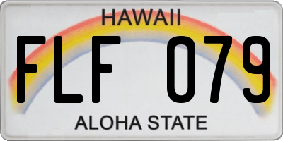 HI license plate FLF079