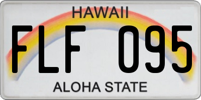 HI license plate FLF095