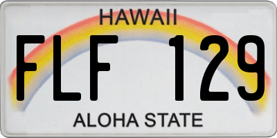 HI license plate FLF129
