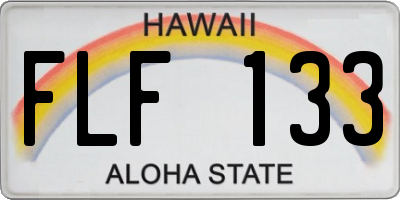 HI license plate FLF133