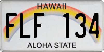 HI license plate FLF134