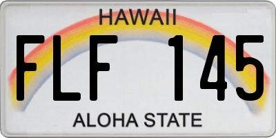 HI license plate FLF145