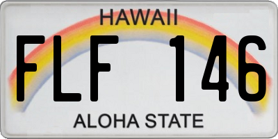 HI license plate FLF146