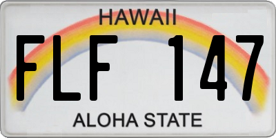 HI license plate FLF147