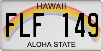 HI license plate FLF149