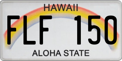 HI license plate FLF150