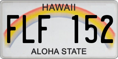 HI license plate FLF152