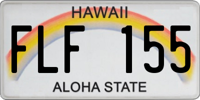 HI license plate FLF155