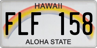 HI license plate FLF158