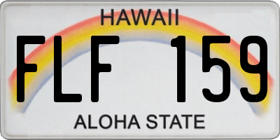 HI license plate FLF159