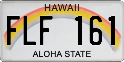 HI license plate FLF161