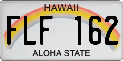 HI license plate FLF162