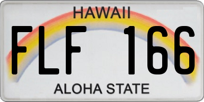 HI license plate FLF166